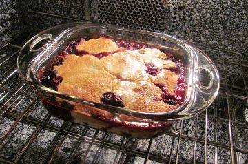 Blueberry(Or Blackberry) Cobbler With Honey Biscuits
