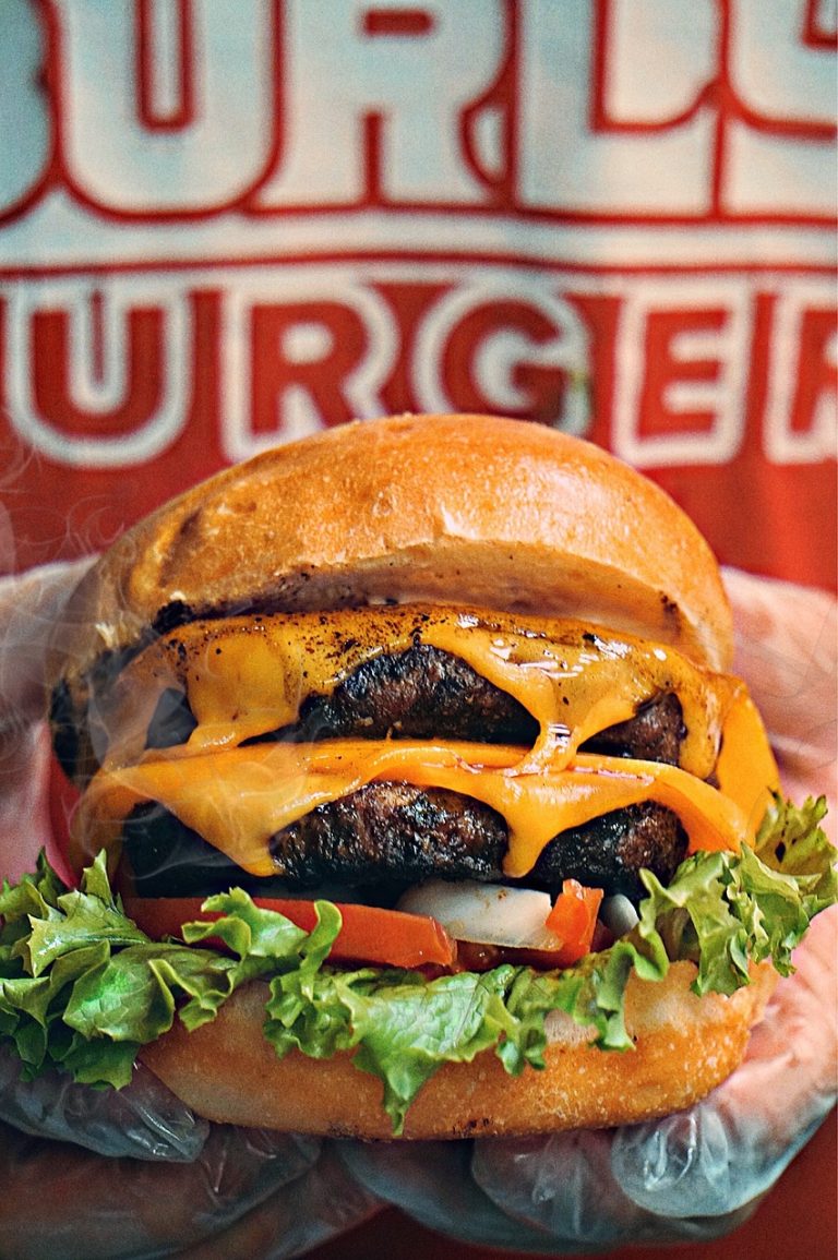 Avocado Ranch Burgers With Smoked Cheddar