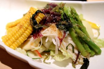 Caesar Orzo With Asparagus