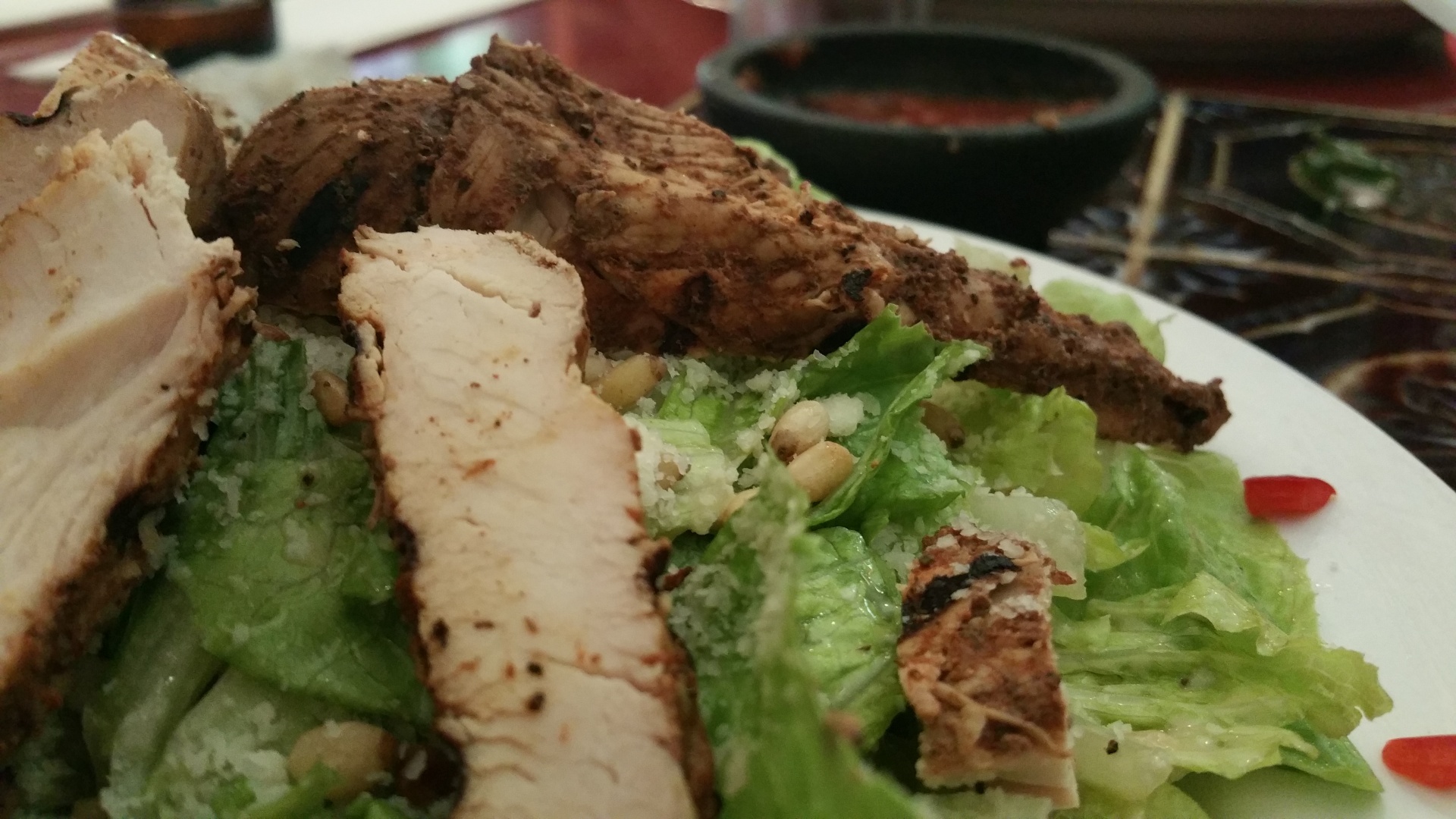 Caesar Salad Sandwiches With Chicken