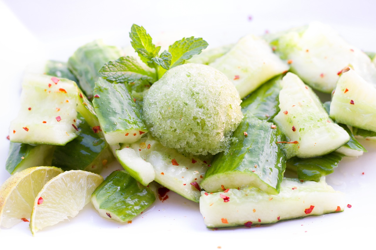 Sweet Spicy Cucumber Salad