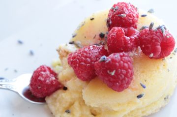 Russian Blueberry and Raspberry Pudding