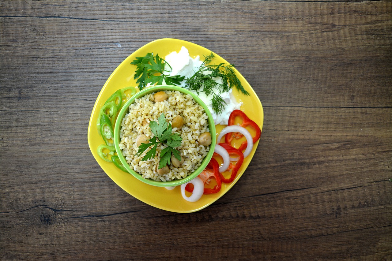 Lentil and Bulgur Pilaf With Green and Yellow Squash