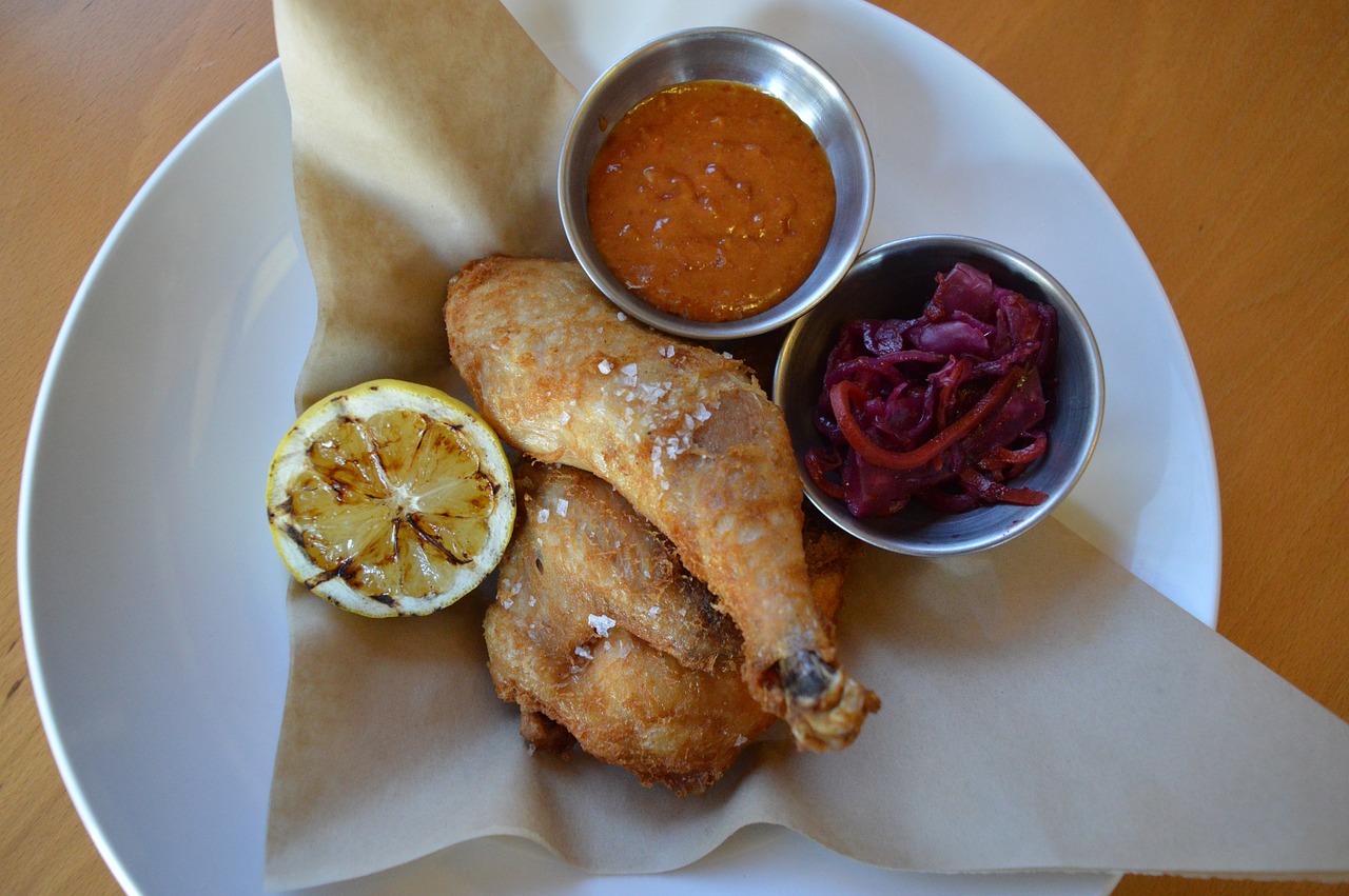 Ginger Chicken and Peanut Sauce Wraps