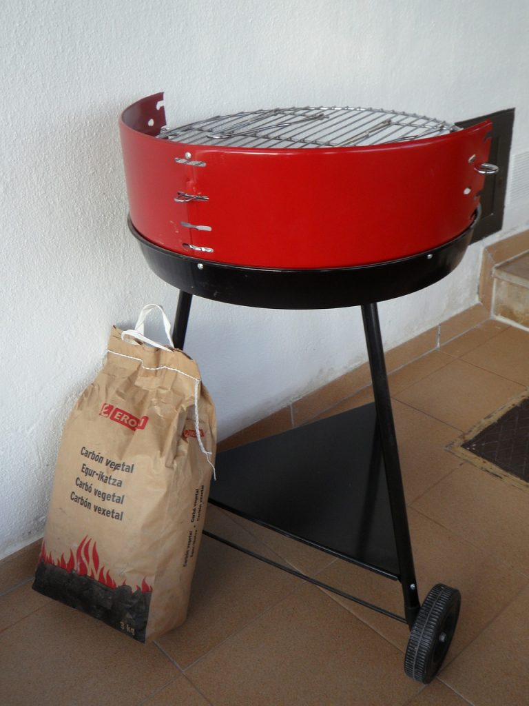 Well-Done Hamburgers on a Charcoal Grill