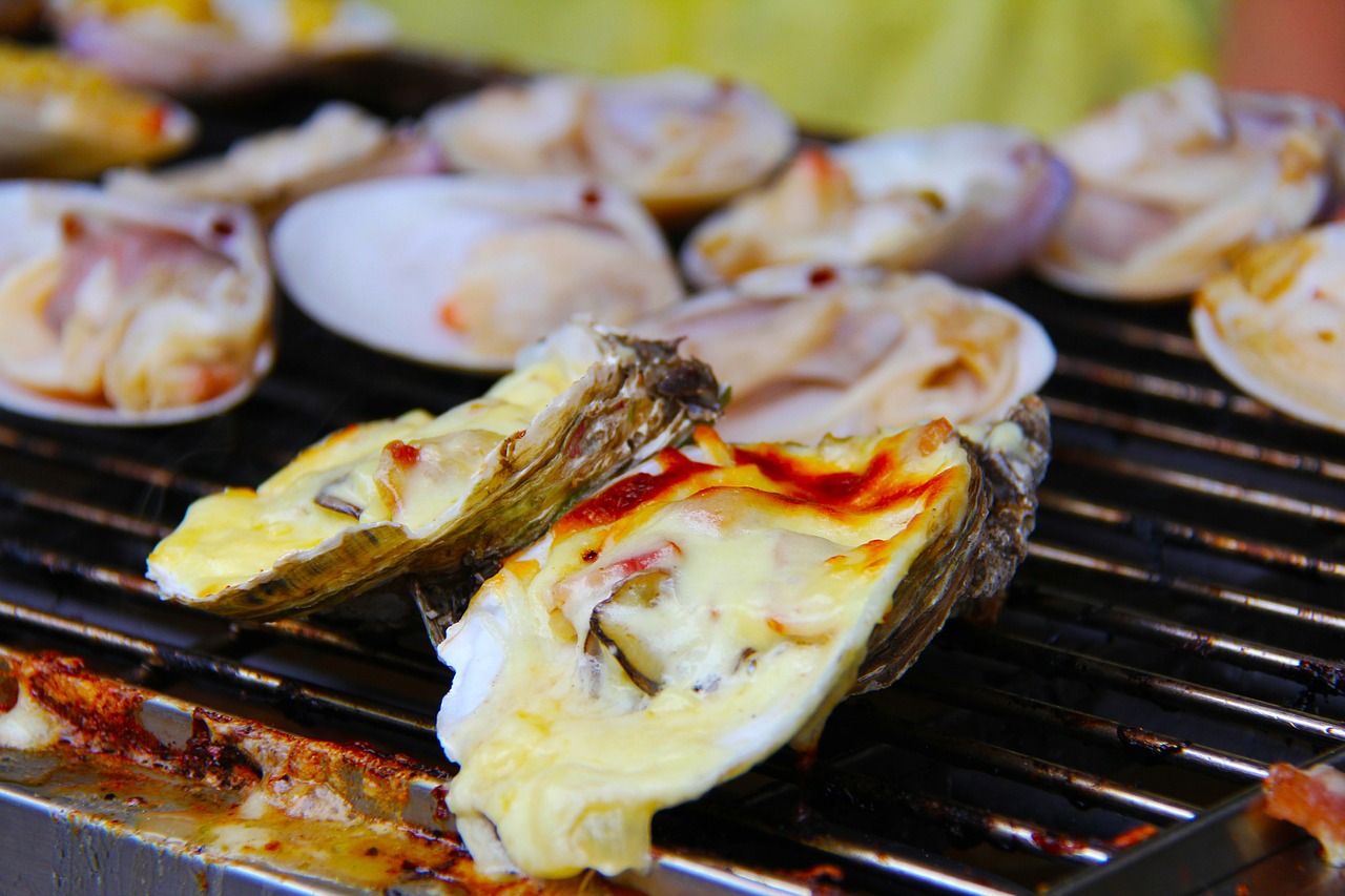 Grilled Barbecued Oysters