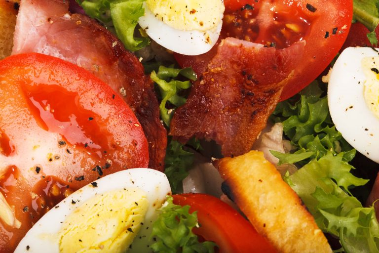 Perogy Bacon and Tomato Toss Skillet