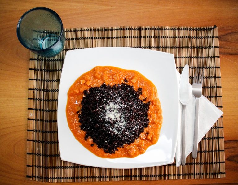 Goats Cheese and Roasted Peppers Risotto