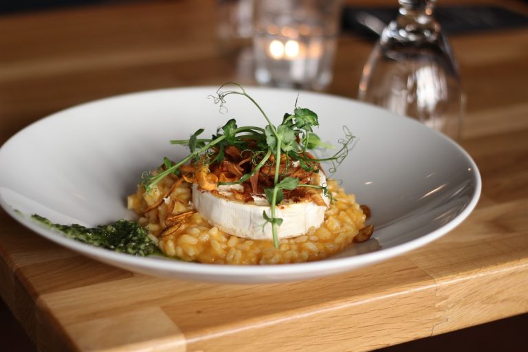 Prawn Goat Cheese Risotto - Weight Watcher Friendly