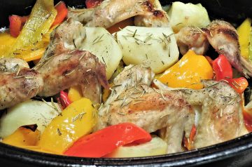 Chicken Stew With Artichokes and Garlic
