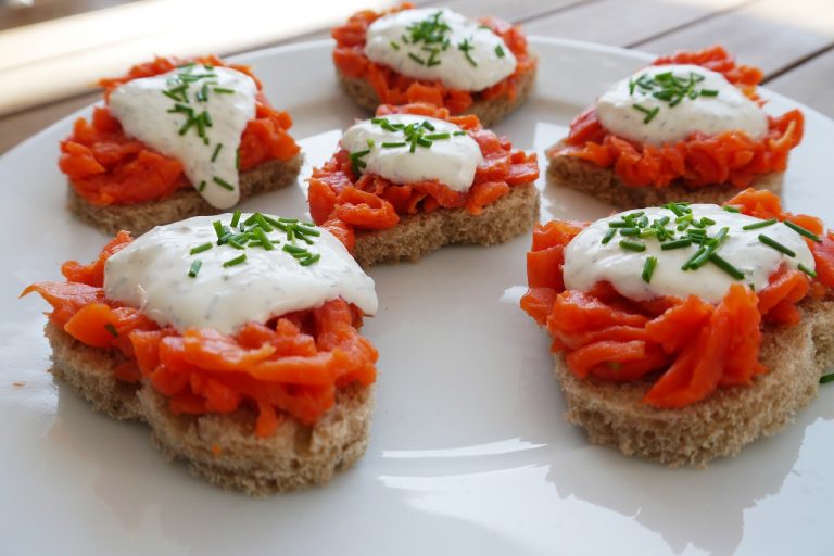 Salmon Pesto Focaccia Sandwiches
