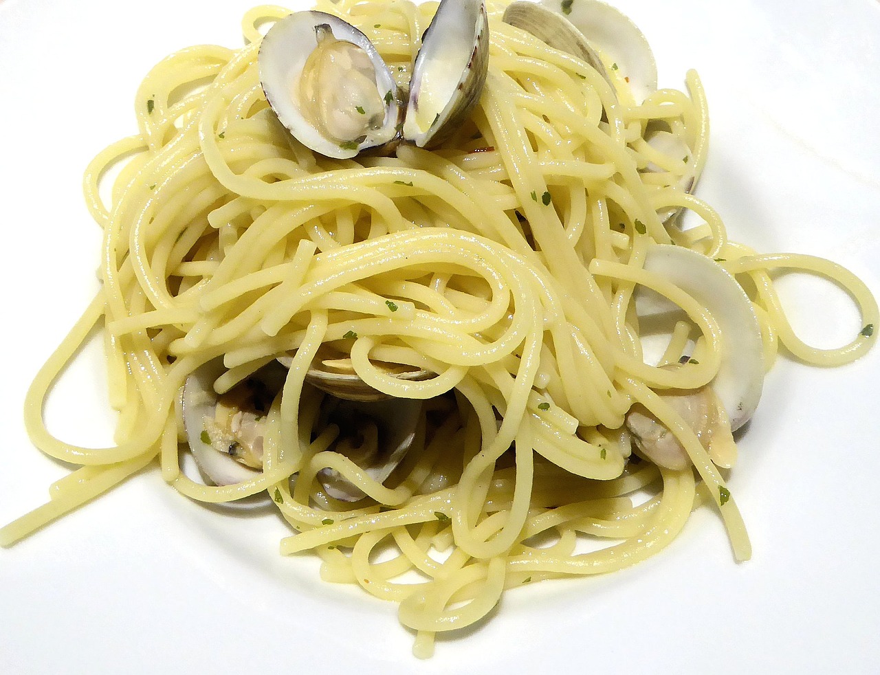 Spaghetti With White Crabmeat