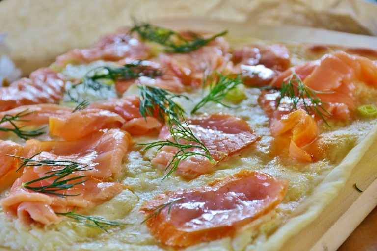 Corn Blini With Smoked Salmon and Chive Cream