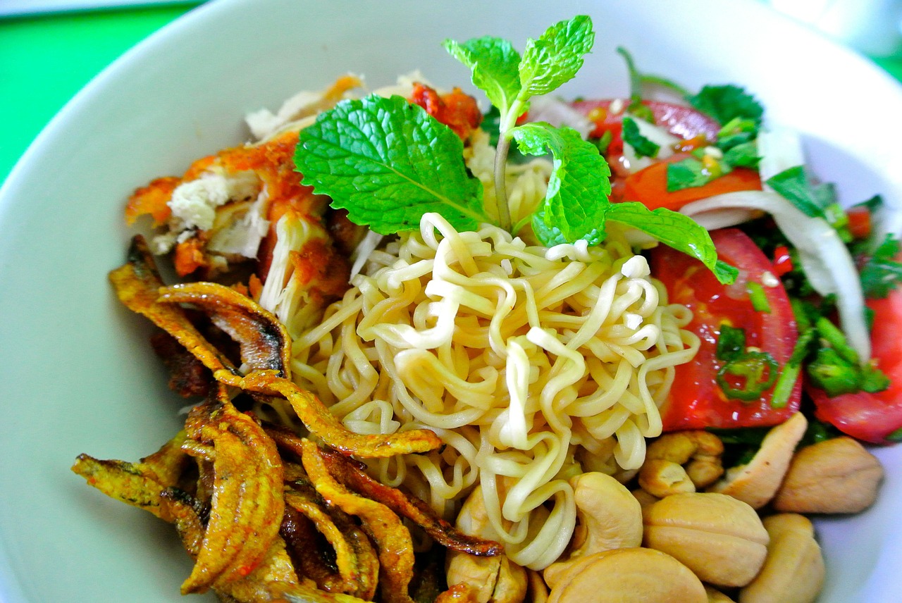 Asian Salmon Noodle Salad