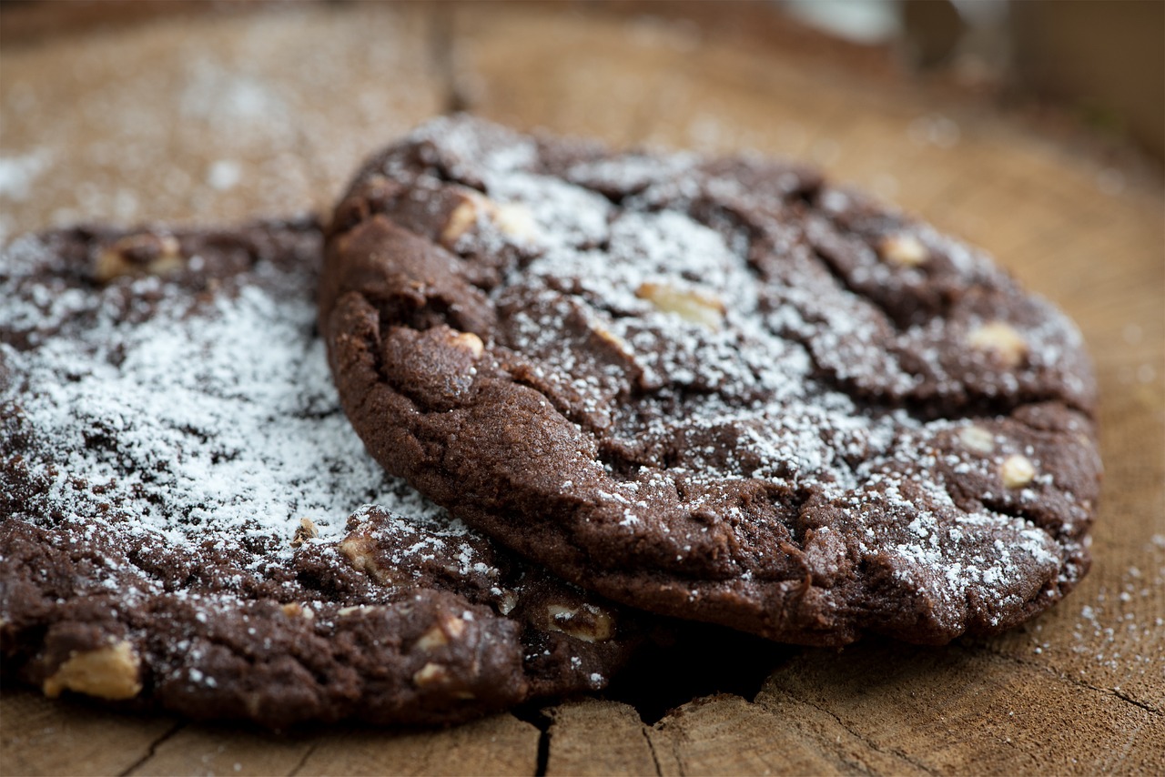 Chocolate bean biscuits