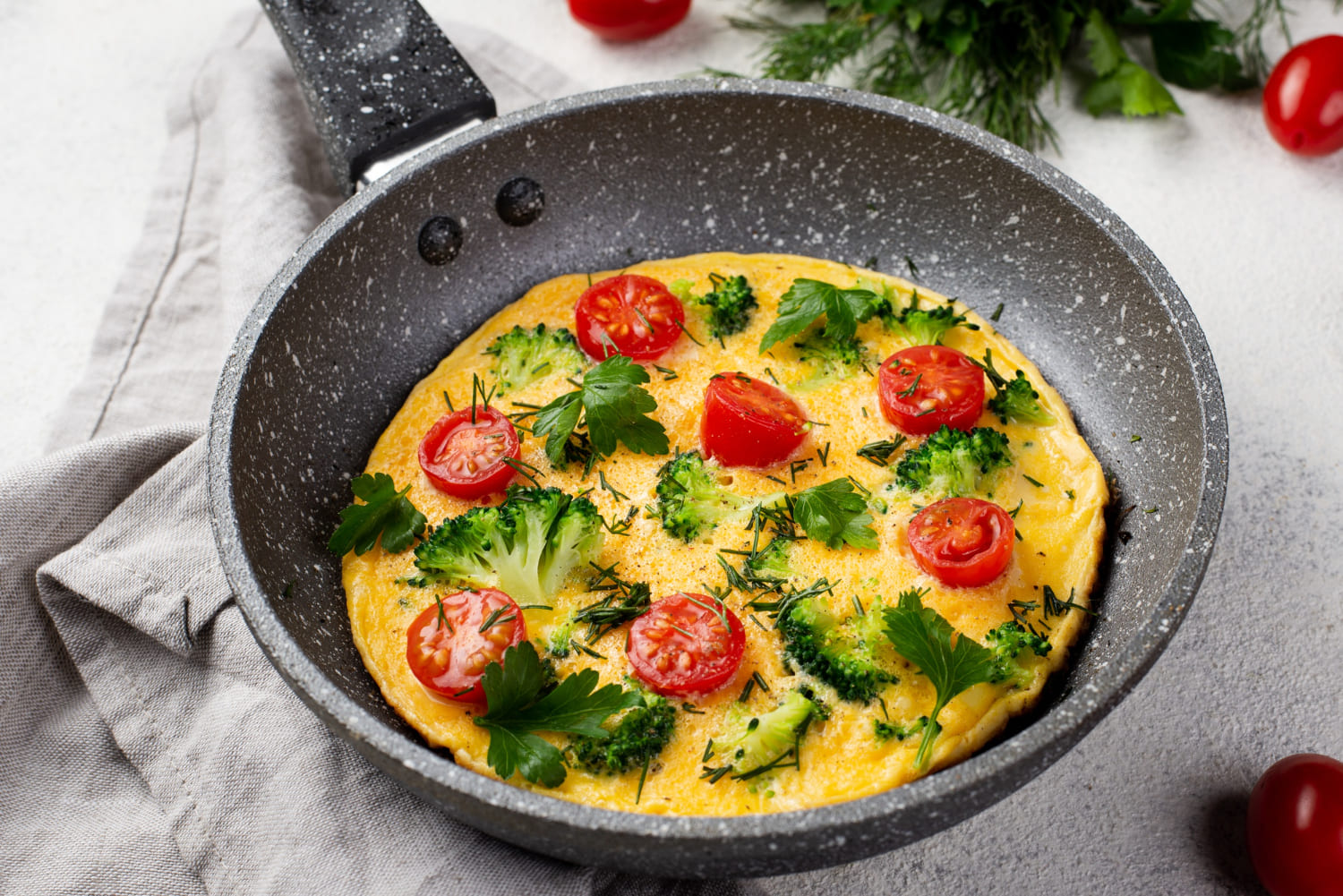 Cheese and Vegetable Omelette